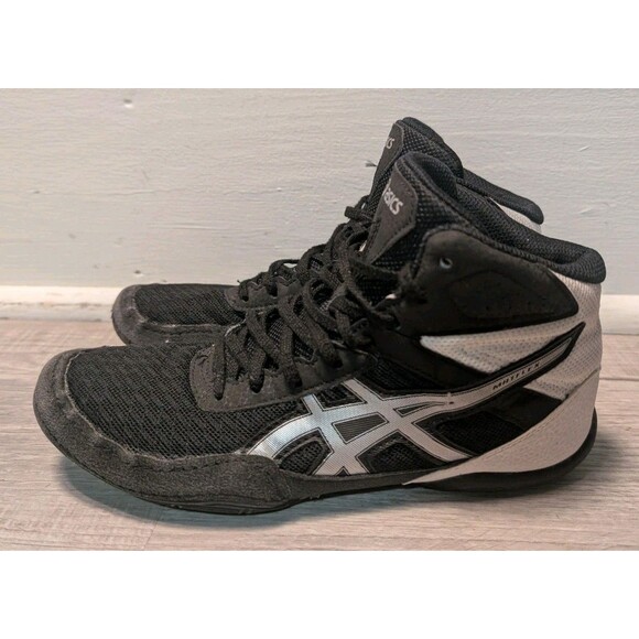ASICS Matflex 6 Youth Wrestling Shoes Size 6 Black White - Picture 3 of 9